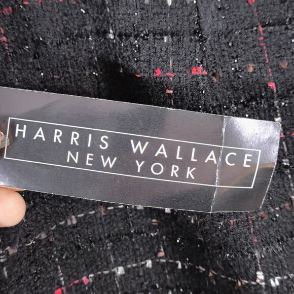 NEW Harris Wallace Skirt Clueless Preppy Plaid Tweed Mini Metallic A-Line Sz 12 - Picture 7 of 10